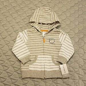 NEW Carter's Striped Hoodie 12M